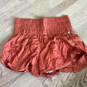 Rust Orange High-Waisted Skirt